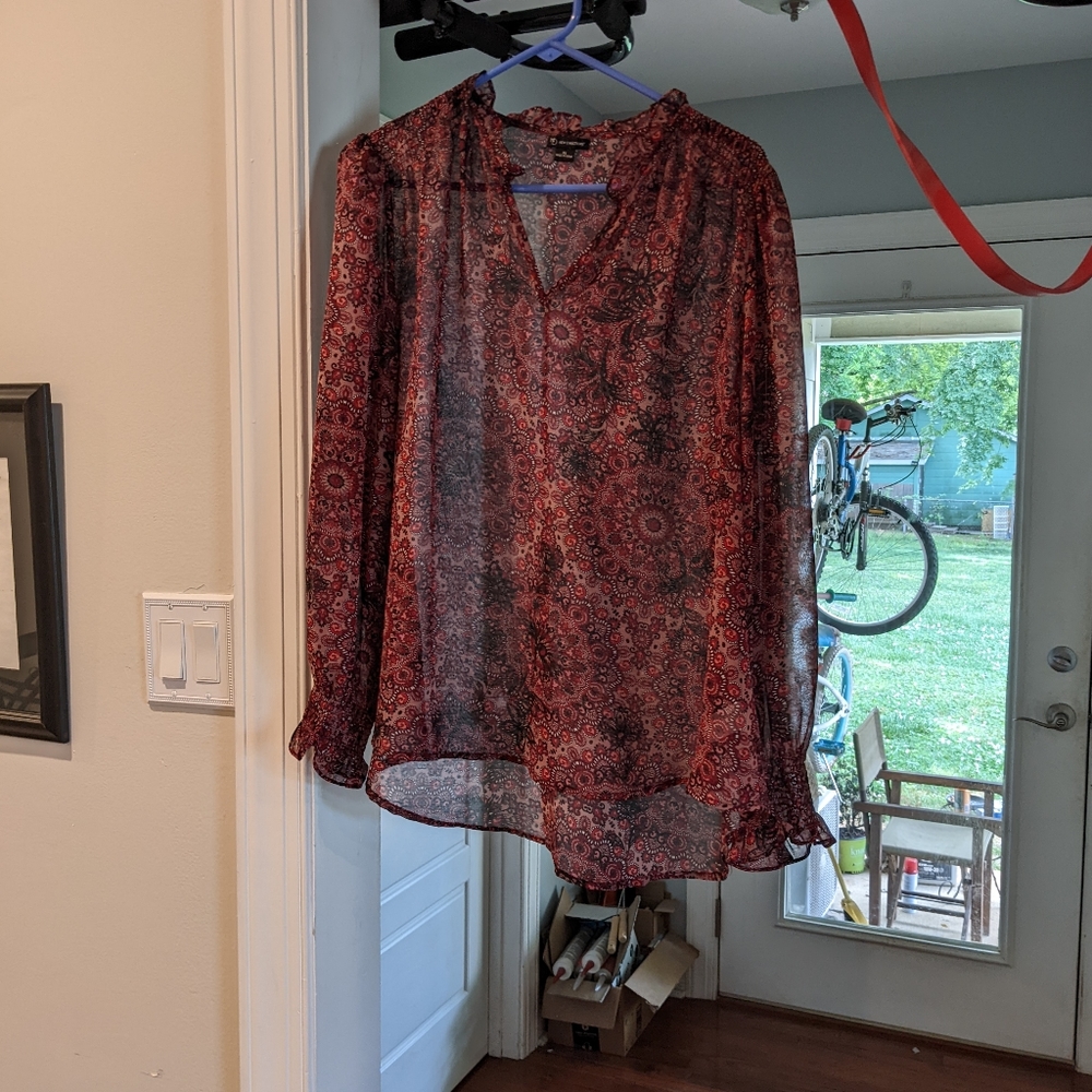New Directions Sheer Blouse